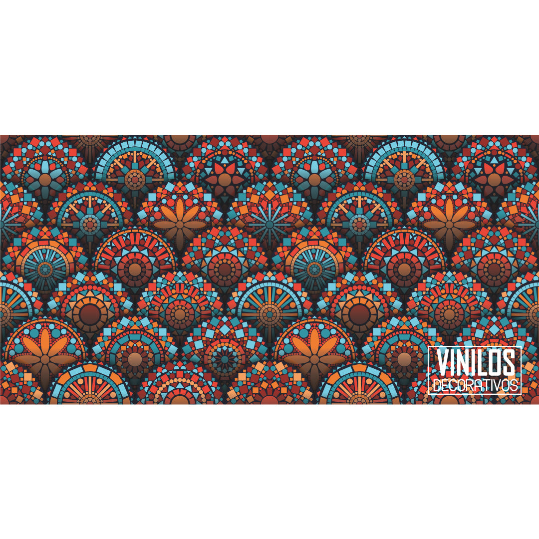 Salpicadero mandala colorido