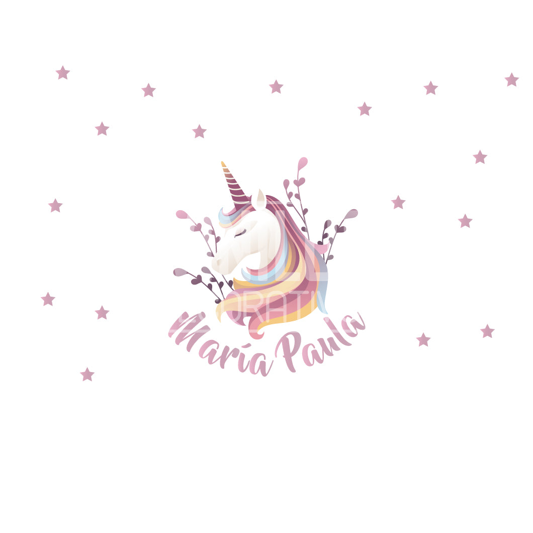 Unicornio con nombre personalizado