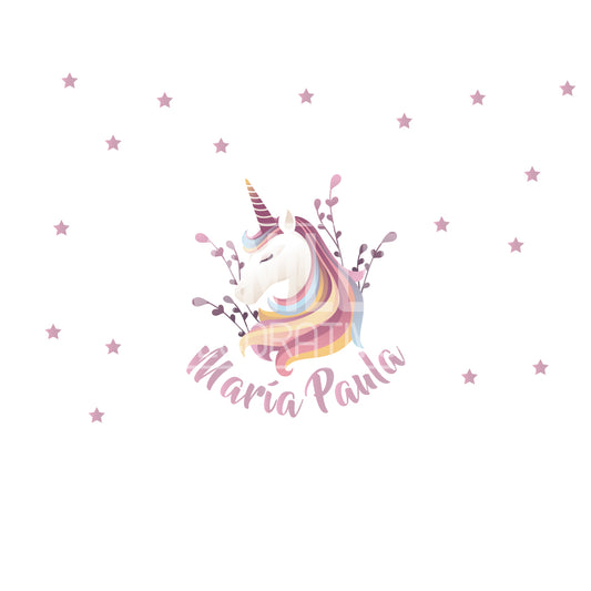 Unicornio con nombre personalizado