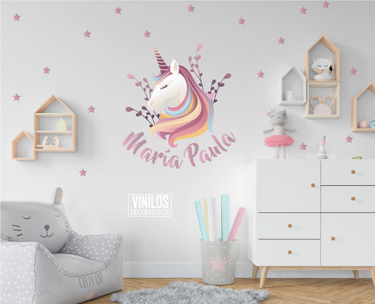 Unicornio con nombre personalizado
